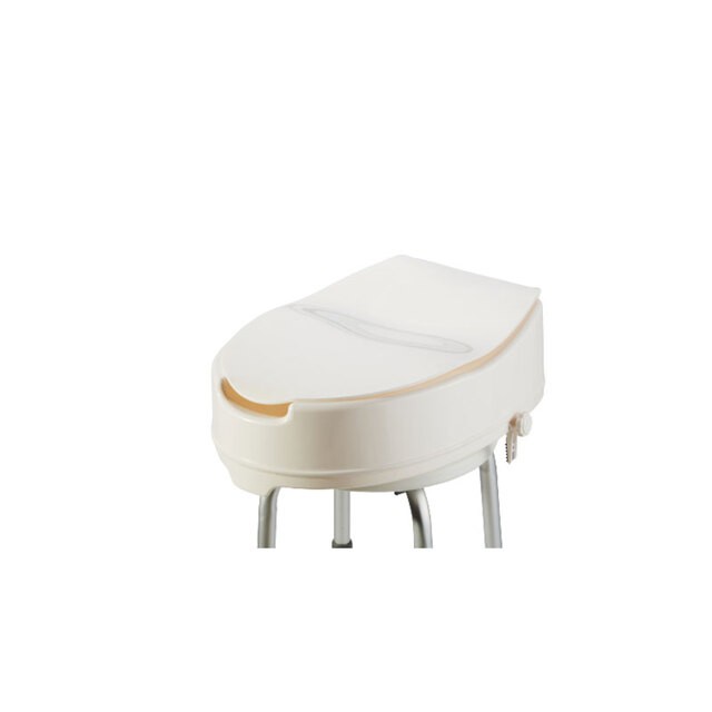 Raised toilet seat with seat cover